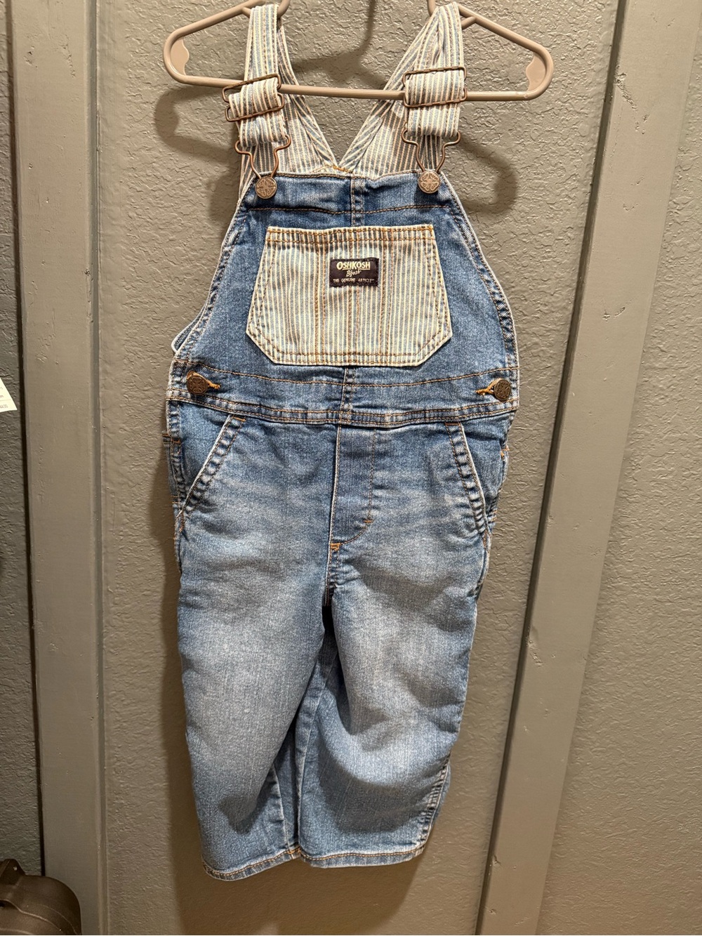 OshKosh B'gosh Blue Denim Overalls 2T